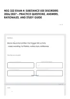 Nsg 322 Exam 4&colon; Substance Use Disorders 2026&sol;2027 &ndash; Practice Questions&comma; Answers&comma; Rationales&comma; And Study Guide