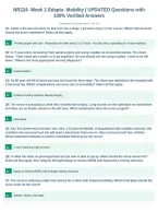 NR224- Week 2 Edapts- Mobility &vert; UPDATED Questions with&NewLine;100&percnt; Verified Answers