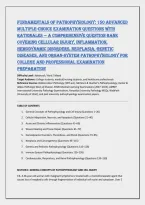 Fundamentals Of Pathophysiology&colon; 150 Advanced &NewLine;Multiple-Choice Examination Questions With &NewLine;Rationales &mdash; A Comprehensive Question Bank &NewLine;Covering Cellular Injury&comma; Inflammation&comma; &NewLine;Hemodynamic Disorders&comma; Neoplasia&comma; Genetic &NewLine;Diseases&comma; And Organ-System Path