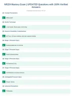 NR224 Mastery Exam &vert; UPDATED Questions with 100&percnt; Verified&NewLine;Answers&NewLine;