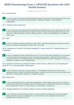 NR293 Pharmacology Exam 1 &vert; UPDATED Questions with 100&percnt;&NewLine;Verified Answers&NewLine;