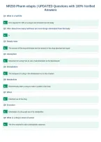 NR293 Pharm edapts &vert; UPDATED Questions with 100&percnt; Verified&NewLine;Answers