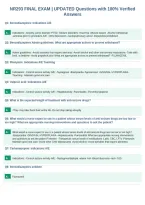 NR293 FINAL EXAM &vert; UPDATED Questions with 100&percnt; Verified&NewLine;Answers
