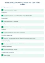 NR293&colon; Week 2 &vert; UPDATED Questions with 100&percnt; Verified&NewLine;Answers