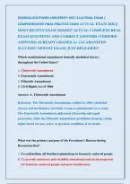 Georgia Southern University Hist 2110 Final Exam &sol; &NewLine;Comprehensive Final Practice Exam Actual Exam 2026 &vert;&vert; &NewLine;Most Recent Exam 2026&vert;2027 Actual Complete Real &NewLine;Exam Questions And Correct Answers &lpar;Verified &NewLine;Answers&rpar; Already Graded A&plus; &vert; Guaranteed          