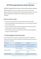 N176 Comprehensive Exam Review &lpar;PDF&rpar; &vert; 2026&ndash;2027 &vert; Saddleback College &vert; Nursing Guide