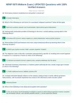 NRNP 6675 Midterm Exam &vert; UPDATED Questions with 100&percnt;&NewLine;Verified Answers