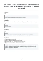 Epa Model Lead Based Paint Risk Assessor Latest&NewLine;Actual Exam With Verified Questions & Correct&NewLine;Answers