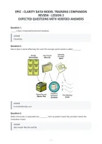 Epic - Clarity Data Model Training Companion&NewLine;Review - Lesson 3&NewLine;Expected Questions With Verified Answers