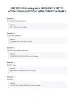 Epic Ted 105 Pre-Requisite Frequently Tested&NewLine;Actual Exam Questions With Correct Answers&NewLine;