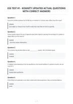 Ess Test &num;1 - Kognity Updated Actual Questions&NewLine;With Correct Answers&NewLine;