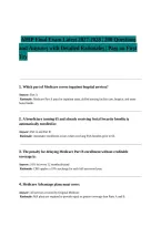 AHIP Final Exam 2027 &vert; 200 Practice Questions and Answers With Detailed Rationales &vert; Medicare Certification Study Guide