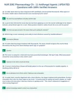 NUR 2092 Pharmacology Ch - 11 Antifungal Agents &vert; UPDATED&NewLine;Questions with 100&percnt; Verified Answers&NewLine;