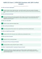NURS 231 Exam 1 &vert; UPDATED Questions with 100&percnt; Verified&NewLine;Answers