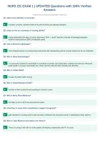 NURS 231 EXAM 1 &vert; UPDATED Questions with 100&percnt; Verified&NewLine;Answers