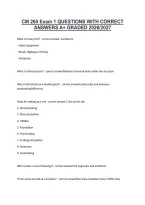 FIS 104 Final Study Questions With &NewLine;Correct Answers A&plus; Graded 2026&sol;2027 