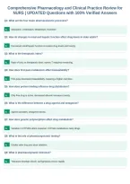Pharmacy NURS-6521 &vert; UPDATED Questions with 100&percnt;&NewLine;Verified Answers&NewLine;