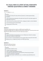 Pro Tools 210M V12 Latest Actual Exam With Verified Questions & Correct Answers