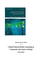Clinical Mental Health Counseling in Community and Agency Settings &vert; Solution Manual&comma; Test Bank & Study Guide 2026&sol;2027&NewLine;