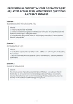 Professional Conduct & Scope Of Practice &lpar;Rbt&NewLine;&num;F&rpar; Latest Actual Exam With Verified Questions&NewLine;& Correct Answers