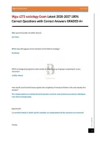 Wgu c273 sociology Exam Latest 2026-2027 100&percnt; Correct Questions with Correct Answers GRADED A&plus;
