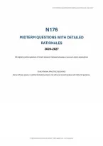 N176 Midterm Practice Exam &lpar;PDF&rpar; &vert; 2026&ndash;2027 &vert; Saddleback College Nursing Q&A