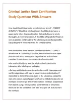 Criminal Justice Nocti Certification Study Questions With Answers