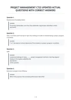 Project Management C722 Updated Actual&NewLine;Questions With Correct Answers