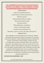 Apea Comprehensive Practice Test Review 2026&sol;2027 &NewLine;Questions And Correct Answers &lpar;Verified Answers&rpar; &NewLine;Plus Rationales 2026 Q&A &vert; Instant Download Pdf&period;