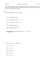 MATH 112 Midterm 1 Practice Exam 1&comma; Answered Latest Fall26 - University Of Arizona&period;