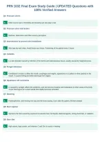 PRN 1032 Final Exam Study Guide &vert; UPDATED Questions with&NewLine;100&percnt; Verified Answers&NewLine;