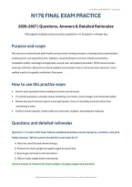N176 Final Exam Practice &lpar;PDF&rpar; &vert; 2026&ndash;2027 &vert; Saddleback College Nursing