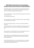 QASP-S Exam Study Guide using Competency &NewLine;Questions With Correct Answers A&plus; Graded 2026&sol;2027 