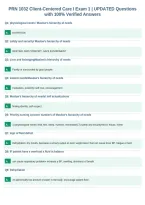 Package Deal For  PRN 1032 EXAMS All With  UPDATED Questions AND 100&percnt; Verified Answers