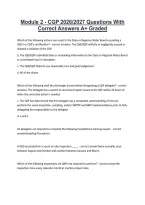 Module 2 - CGP 2026&sol;2027 Questions With &NewLine;Correct Answers A&plus; Graded 