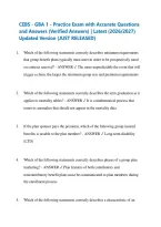 CEBS - GBA 1 - Practice Exam with Accurate Questions and Answers &lpar;Verified Answers&rpar; &vert; Latest &lpar;2026&sol;2027&rpar; Updated Version &lbrace;JUST RELEASED&rcub;
