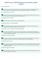 SOCRA Exam &vert; UPDATED Questions with 100&percnt; Verified&NewLine;Answers