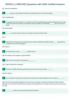 SOCRA 2 &vert; UPDATED Questions with 100&percnt; Verified Answers&NewLine;