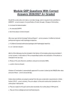 Module QSP Questions With Correct &NewLine;Answers 2026&sol;2027 A&plus; Graded 
