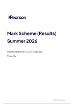 Edexcel A Level Japanese Paper 2 Mark Scheme 2026