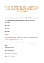 Ccim 101 Practice Exam Questions&NewLine;And Answers 100&percnt; Verified&period; Just&NewLine;Released