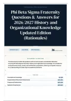 Phi Beta Sigma Fraternity Questions & Answers for 2026&sol;2027 History and Organizational Knowledge Updated Edition &lpar;Rationales&rpar;