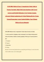 NURS 8006 Midterm Exam &vert; Comprehensive Study Guide & Practice Test Bank &vert; High-Yield Exam Questions with Correct Answers and Detailed Rationales &vert; Core Nursing Concepts&comma; Advanced Clinical Applications & Critical Thinking Review &vert; Exam-Focused Preparation 