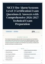 NICET Fire Alarm Systems Level 3 Certification Exam Questions & Answers with Comprehensive 2026&sol;2027 Technical Exam Preparation