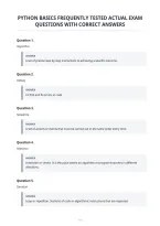 Python Basics Frequently Tested Actual Exam&NewLine;Questions With Correct Answers
