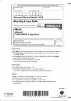 Edexcel A Level Music Paper 3&colon; Appraising 2026