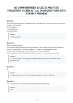 Qc Comprehensive &lpar;Quizzes And Test&rpar;&NewLine;Frequently Tested Actual Exam Questions With&NewLine;Correct Answers