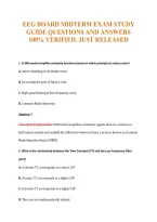 Eeg Board Midterm Exam Study&NewLine;Guide Questions And Answers&NewLine;100&percnt; Verified&period; Just Released