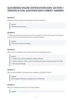 Quickbooks Online Certification Exam- Section 1&NewLine;Updated Actual Questions With Correct Answers