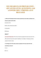 EEG Exam Compilations with Complete & Verified Solutions
